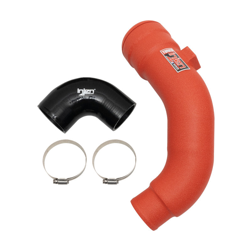 Injen 17-22 Ford F250/F/350/F-450/F-550 V8-6.7L Turbo Diesel Wrnkl Red Intercooler Cold Side Piping Injen INJSES9004ICPCWR