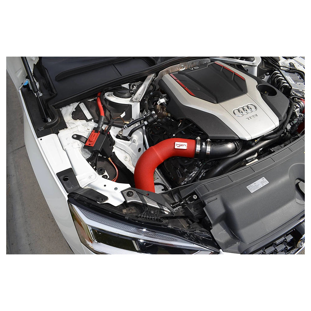 Injen 18-19 Audi S4/S5 (B9) 3.0L Turbo Wrinkle Red Short Ram Intake - Injen SP3082WR - view 5