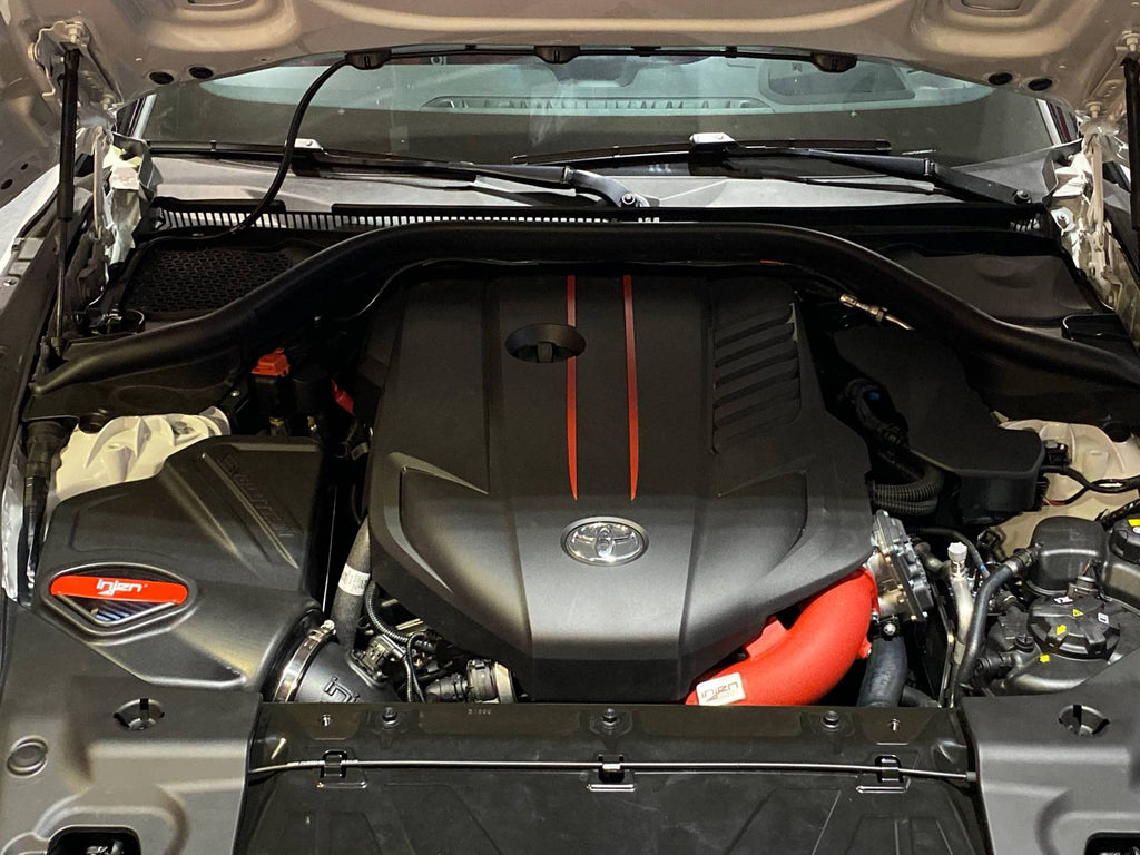 Injen 19-20 BMW Z4 / 2020 Toyota Supra 3.0L Turbo Intake and Charge Pipe Power Package - Wrinkle Red Injen INJPK2300WR