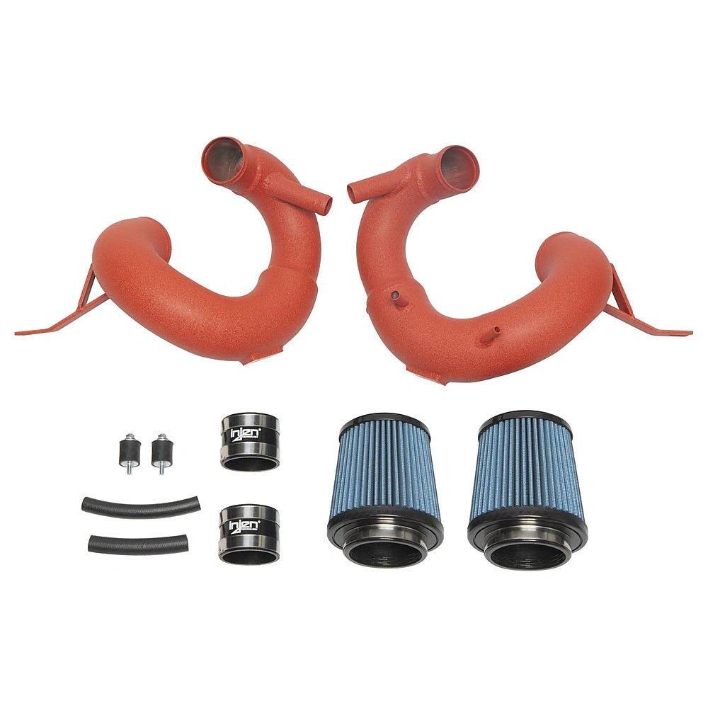 Injen 19-21 Genesis G70 V6-3.3L Twin Turbo SP Short Ram Air Intake System - Wrinkle Red - Injen SP1351WR - view 5