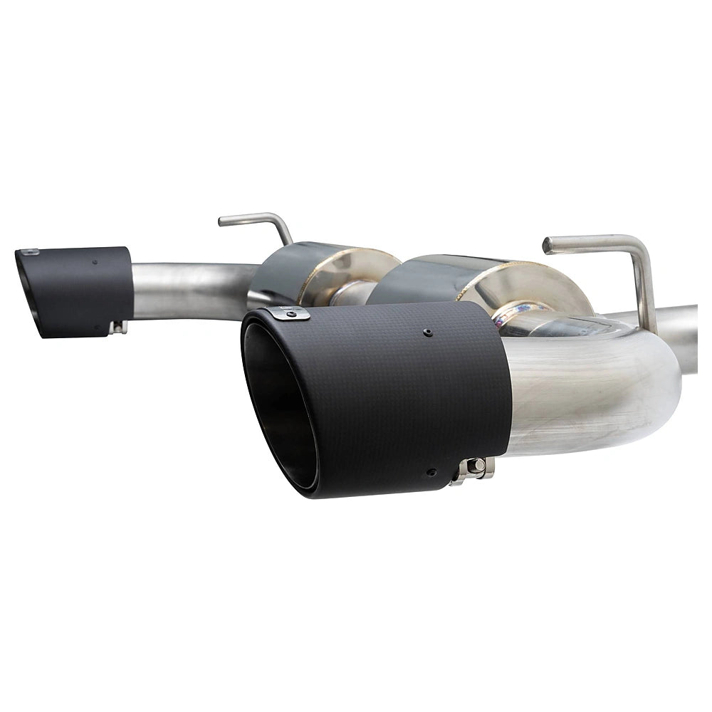 Injen 19-22 Hyundai Veloster N L4 2.0L Turbo Performance SS Axle Back Exhaust System - Carbon Tips - Injen SES1343ABCF - view 3