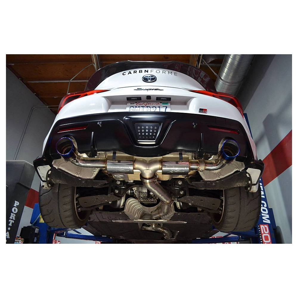 Injen 20-21 Toyota Supra 3.0L Turbo 6cyl SS Cat-Back Exhaust w/ Burnt Tips - Injen SES2300TT - view 8