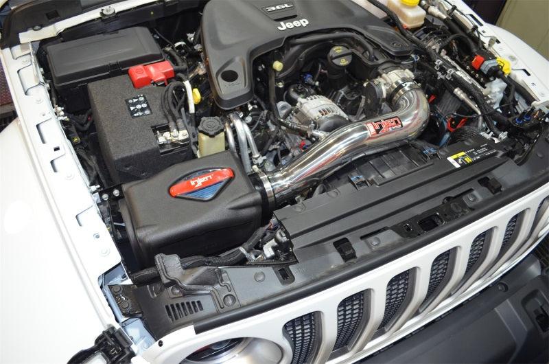 Injen 2018+ Jeep Wrangler JL V6-3.6L Wrinkle Black Power-Flow Air Intake System - Black Ops Auto Works