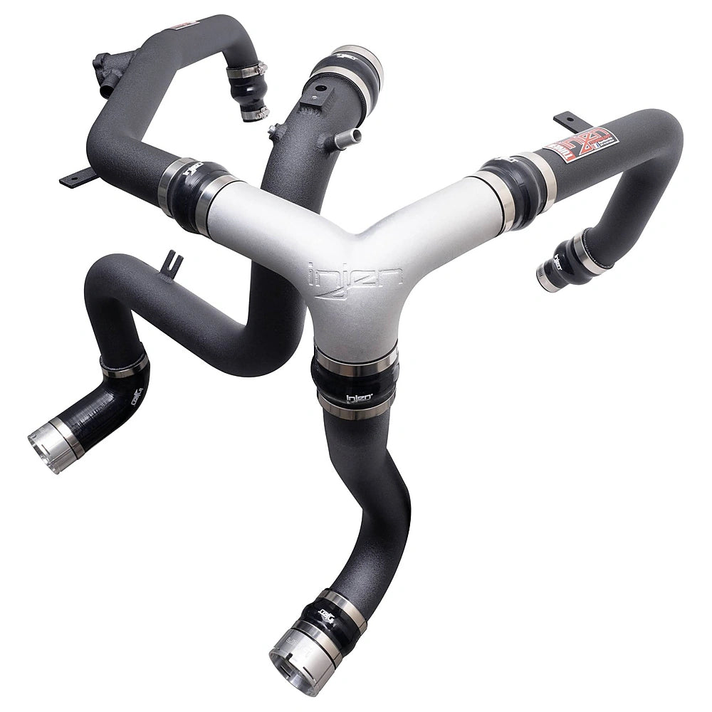 Injen 21-23 Ford Bronco 2.7L V6 (TT) EcoBoost SES Intercooler Pipes - Wrinkle Black - Injen SES9301ICPWB - view 2