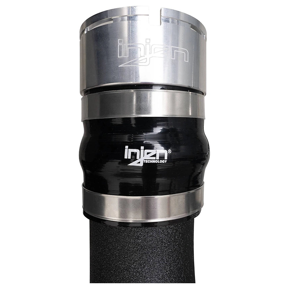 Injen 21-23 Ford Bronco 2.7L V6 (TT) EcoBoost SES Intercooler Pipes - Wrinkle Black - Injen SES9301ICPWB - view 6