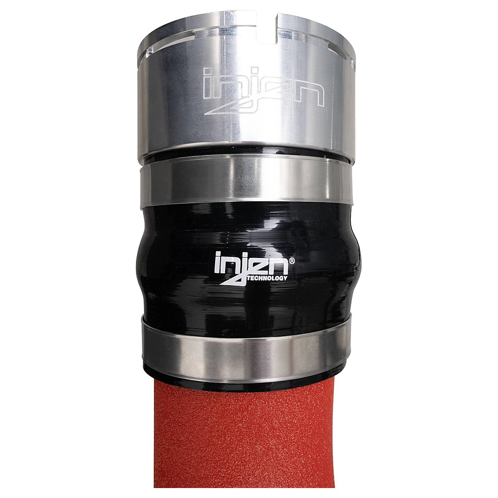 Injen 21-23 Ford Bronco L4-2.3L Turbo EcoBoost SES Intercooler Pipes Wrinkle Red - Injen SES9300ICPWR - view 4