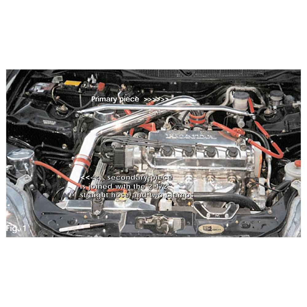 Injen 96-00 Honda Civic Cx Dx Lx Black Cold Air Intake - Injen RD1540BLK - view 2