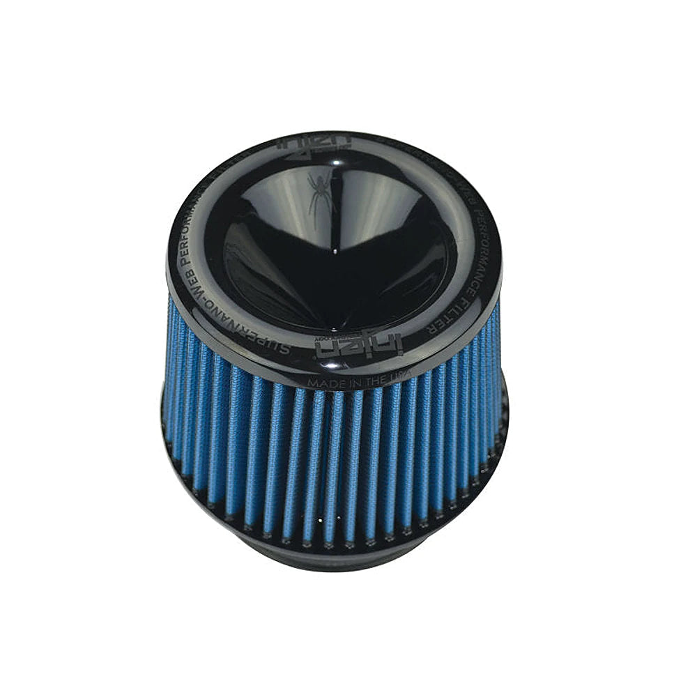 Injen AMSOIL Ea Nanofiber Dry Air Filter - 4.50 Filter 6.75 Base / 5 Tall / 5 Top - Injen X-1018-BB