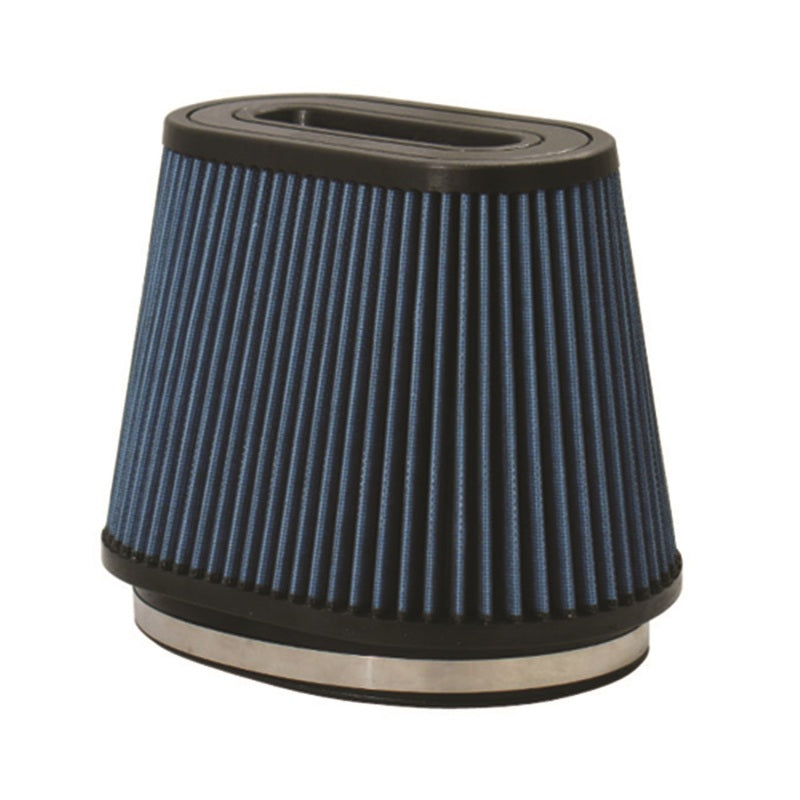 Injen AMSOIL Ea Nanofiber Dry Air Filter - 8 1/2 Oval Filter 9 1/2 Base / 6 1/4 Tall / 8 Top - Black Ops Auto Works