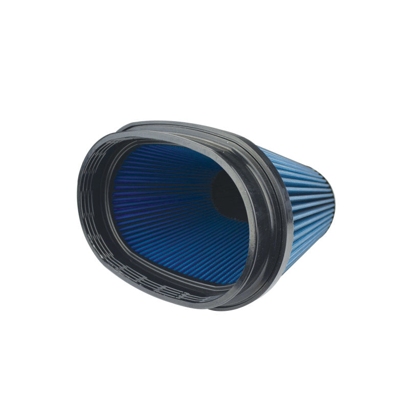 Injen AMSOIL Ea Nanofiber Dry Air Filter - 8 1/2 Oval Filter 9 1/2 Base / 6 1/4 Tall / 8 Top - Black Ops Auto Works