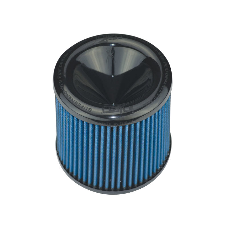 Injen AMSOIL Replacement Nanofiber Dry Air FIlter 5in Flange Diameter/6.5in Base/6in Height/70 Pleat Injen INJX-1046-BB