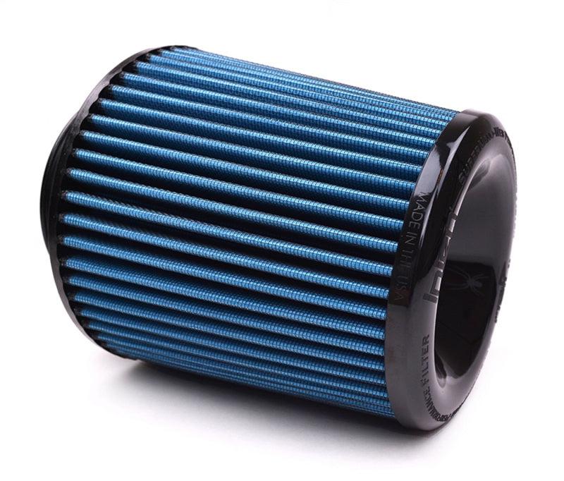 Injen Nanofiber Dry Air Filter - 4in Flange Dia / 6 1/2in Base / 7in Tall / 5 3/8in Top Injen INJX-1026-BB
