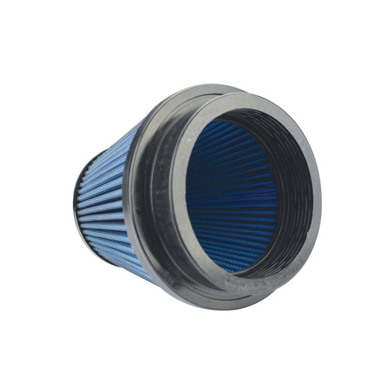 Injen NanoWeb Dry Air Filter 4in Flange ID / 5.5in Base / 5.4in Height / 4in Top Injen INJX-1128-BB