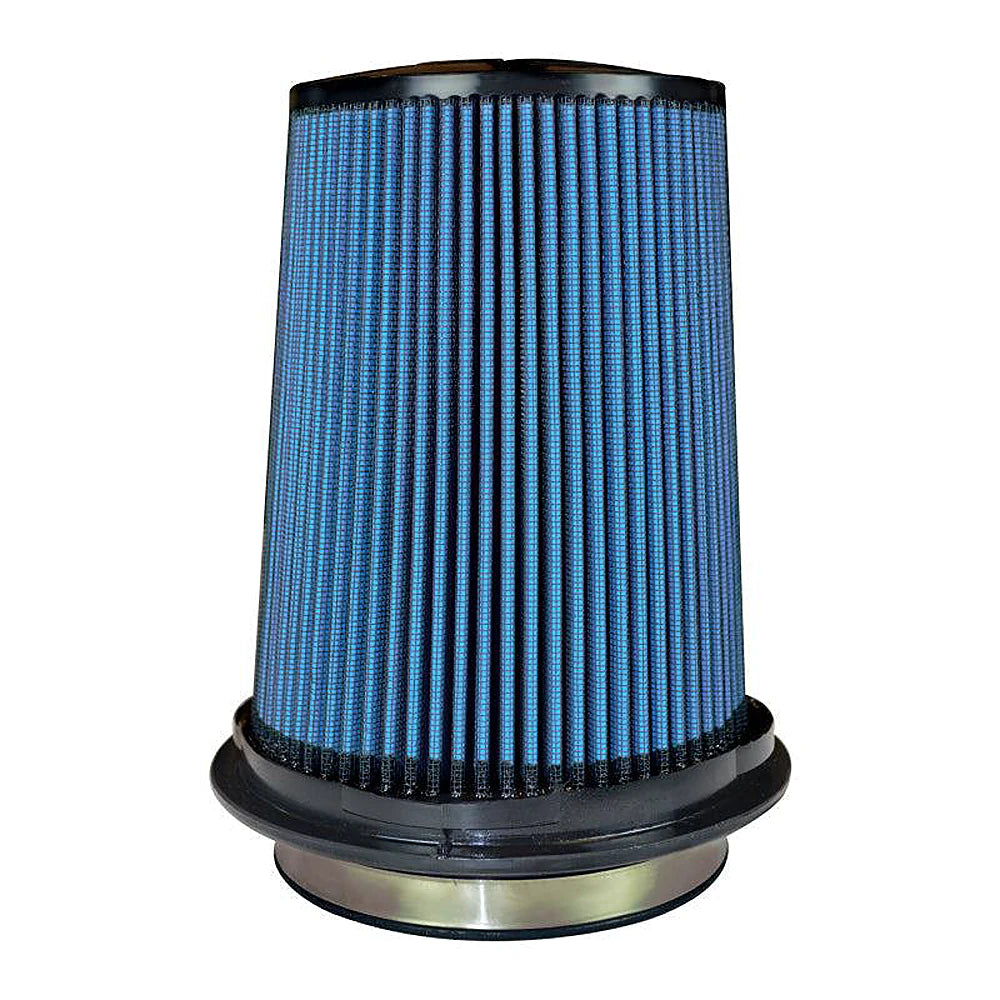 Injen SuperNano Web Dry Air Filter - 5in Flange ID / 7in  Base / 7.9in Media Height / 5in Top - Injen X-1107-BB