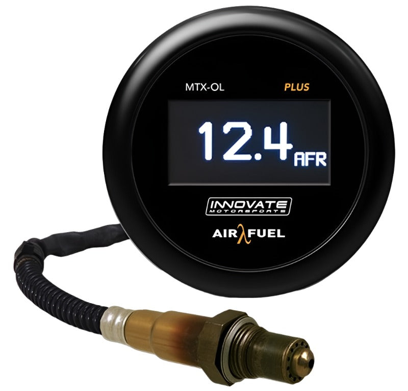 Innovate MTX-OL PLUS Wideband Digital Air/Fuel Ratio OLED Gauge Kit 3ft w/O2 Sensor - Black Ops Auto Works