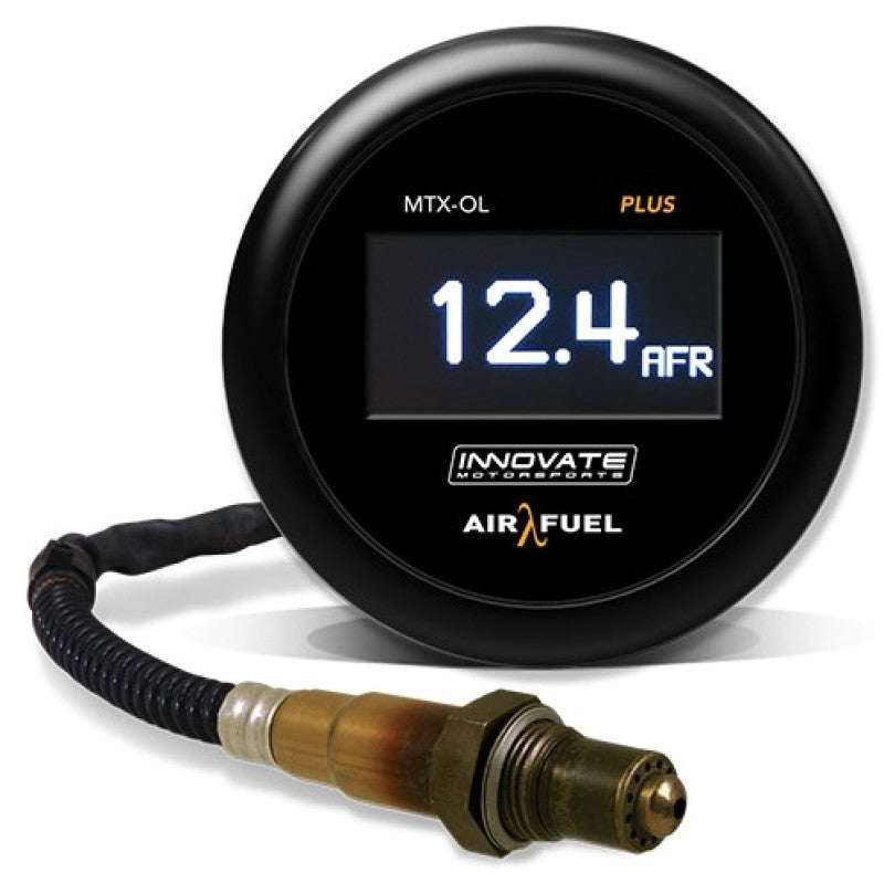 Innovate MTX-OL PLUS Wideband Digital Air/Fuel Ratio OLED Gauge Kit 8ft w/O2 Sensor - Black Ops Auto Works
