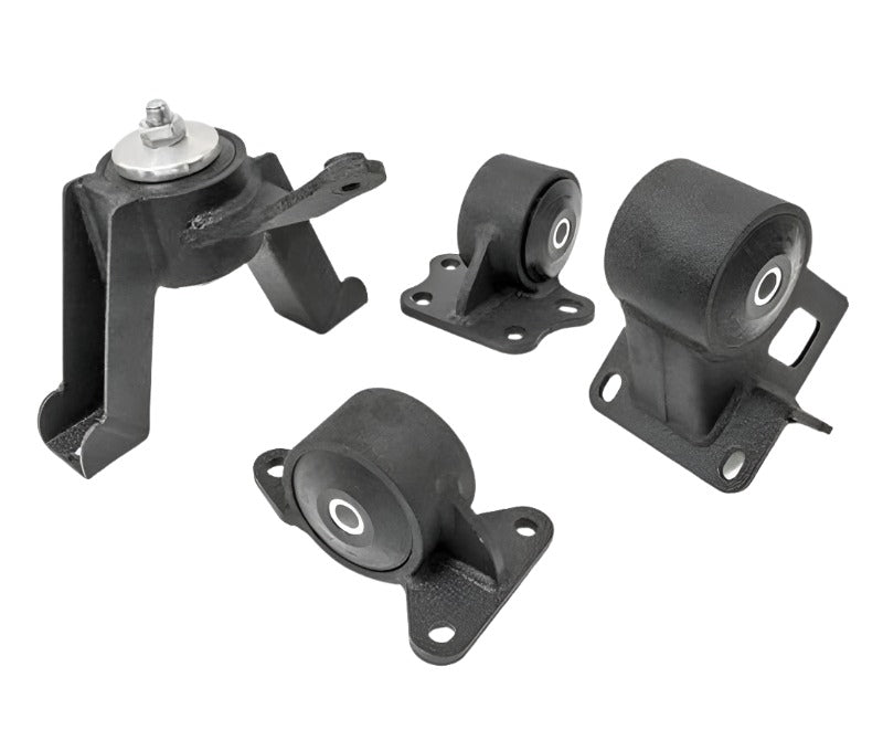 Innovative 00-05 Toyota MR2 Spyder 1ZZ Black Steel Mounts 60A Bushings - Black Ops Auto Works