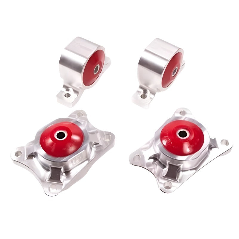 Innovative 00-09 Honda S2000 F-Series Silver Aluminum Mounts 75A Bushings Billet Rear Diff Mounts - Black Ops Auto Works