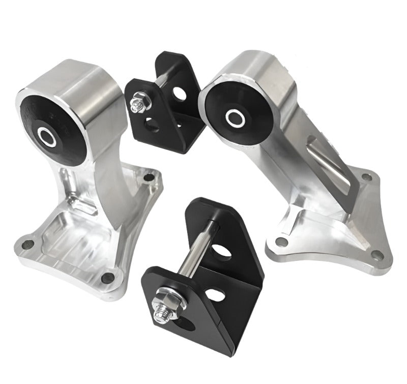 Innovative 00-09 Honda S2000 F-Series Silver Aluminum Mounts 75A Bushings (NoTrans Mount) - Black Ops Auto Works