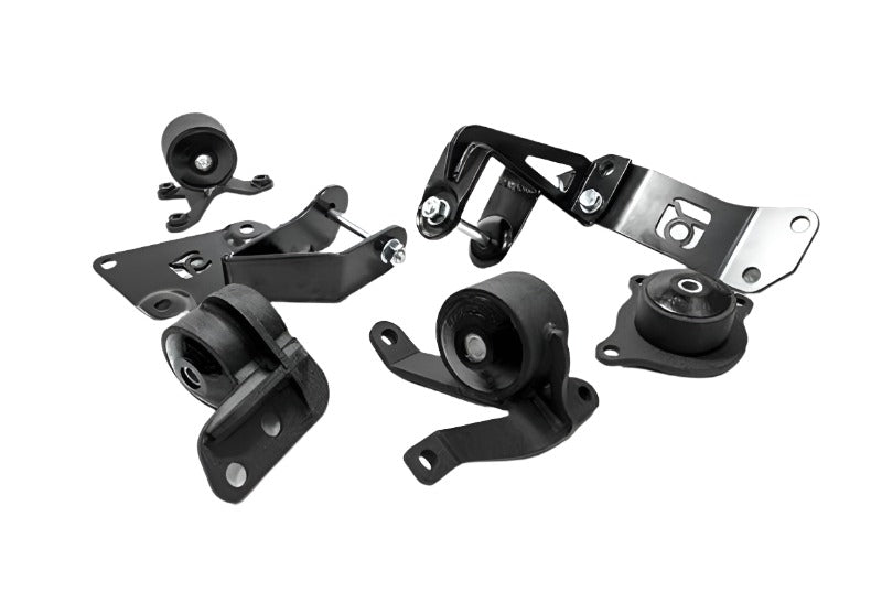 Innovative 01-05 Civic K-Series Black Steel Mounts 75A Bushings (Not K24 Trans) - Black Ops Auto Works