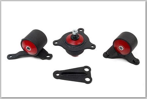 Innovative 02-05 Civic K-Series Black Steel Mounts 75A Bushings (Not K24 Trans) Innovative Mounts INM90650-75A