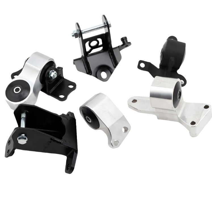 Innovative 06-11 Honda Civic Si K-Series Silver Billet Aluminum Mounts 75A Bushings (Not K24 Trans) - Black Ops Auto Works