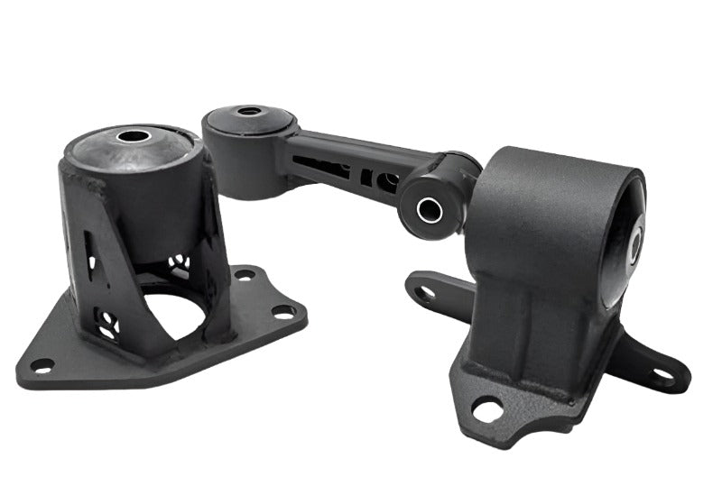 Innovative 09-13 Honda FIT/JAZZ L-Series Black Steel Mounts 75A Bushings - Black Ops Auto Works