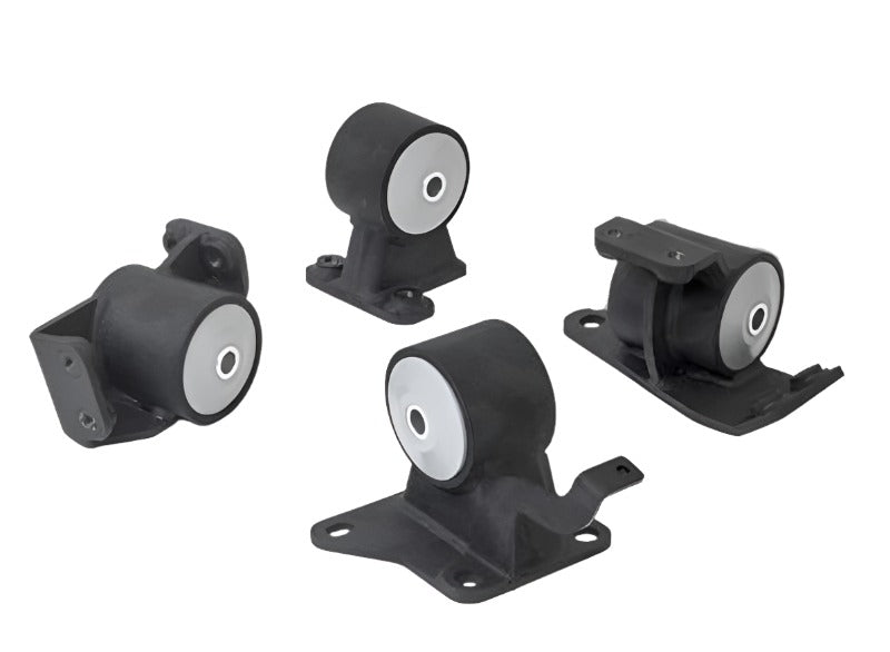 Innovative 90-99 Toyota MR2 5S/3S Black Steel Mounts 85A Bushings - Black Ops Auto Works