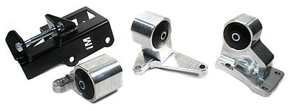 Innovative 92-95 Civic H-Series Silver Aluminum Mounts 75A Bushings Innovative Mounts INMB29550-75A