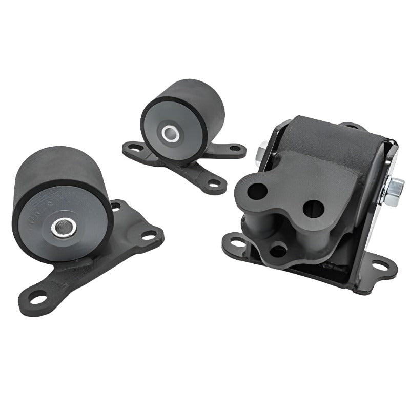 Innovative 96-00 Civic B/D Series Black Steel Mounts 60A Bushings (3 Bolt) - Black Ops Auto Works