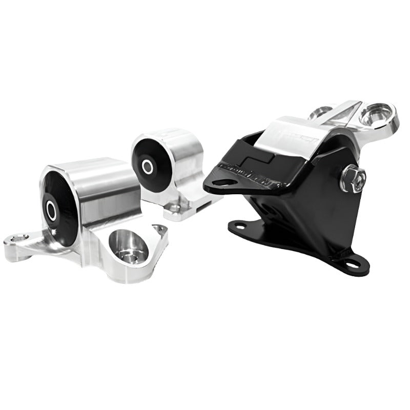 Innovative 96-00 Civic B/D Series Silver Aluminum Mounts 95A Bushings (2 Bolt) - Black Ops Auto Works