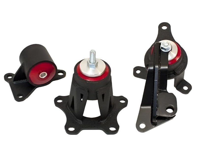 Innovative 98-02 Accord F-Series Black Steel Mounts 75A Bushings (Auto Trans) - Black Ops Auto Works