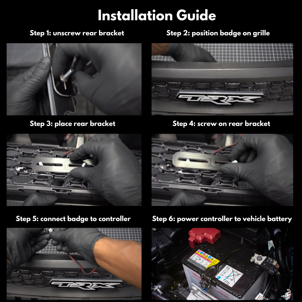 -TRX LED Badge: (Multicolor)-Illuminated LED Emblems-RGB Halo Kits