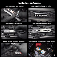 Load image into Gallery viewer, -Hemi LED Badge: (Multicolor)-Illuminated LED Emblems-RGB Halo Kits