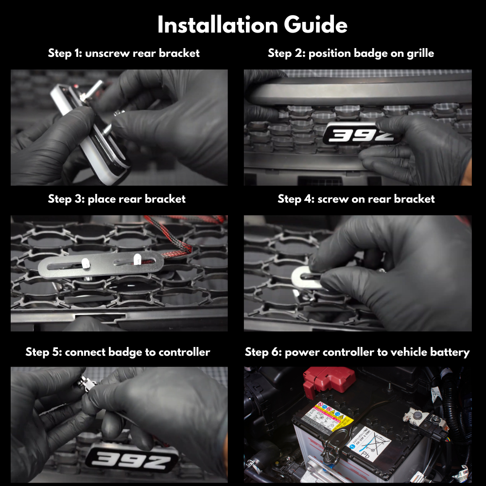 -392 LED Badge: (Multicolor)-Illuminated LED Emblems-RGB Halo Kits