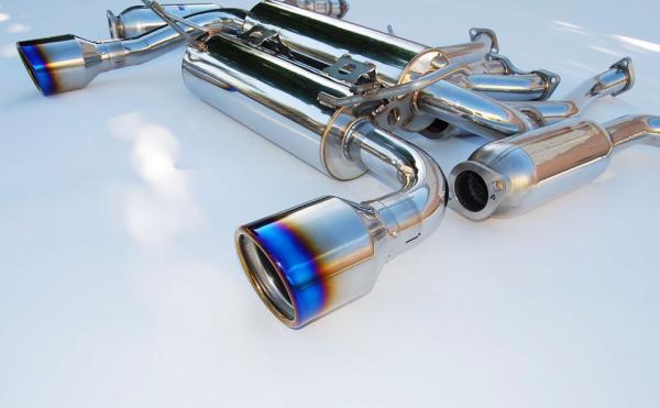Invidia 02-08 Nissan 350z Gemini Rolled Titanium Tip Cat-back Exhaust Invidia INVHS02N3ZGID