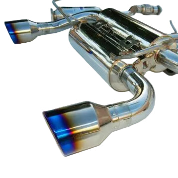 Invidia 03-05 Infiniti FX35/45 Gemini Rolled Titanium Tip Cat-back Exhaust Invidia INVHS03IFXGID