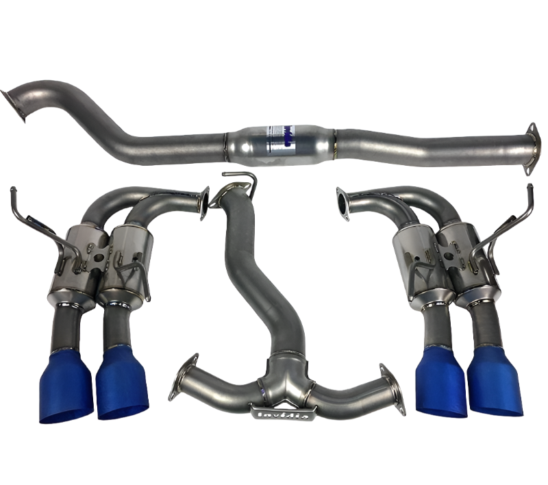 Invidia 11-14 WRX/STi Gemini 80mm Full Titanium 101mm Quad Tip Cat-Back Exhaust-Catback-Invidia-HS11STI5TG4ST-