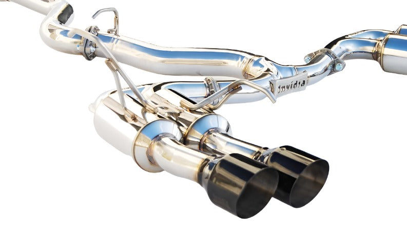 Invidia 2015+ Subaru WRX / STI Gemini/R400 Single Layer Quad Black Tip Cat-Back Exhaust - Black Ops Auto Works