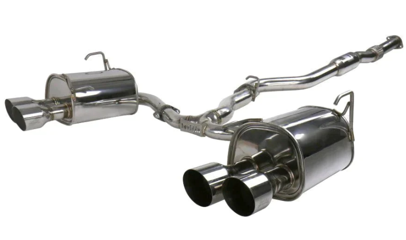 Invidia 2022+ Subaru WRX Q300 Single Layer Stainless Steel Quad Tip Cat-Back Exhaust - Black Ops Auto Works