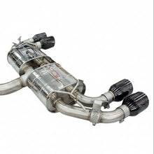 Load image into Gallery viewer, Invidia Invidia 2022+ Volkswagen Golf R MK8 76mm R400 Valved Cat Back Exhaust Straight Cut Black Tips