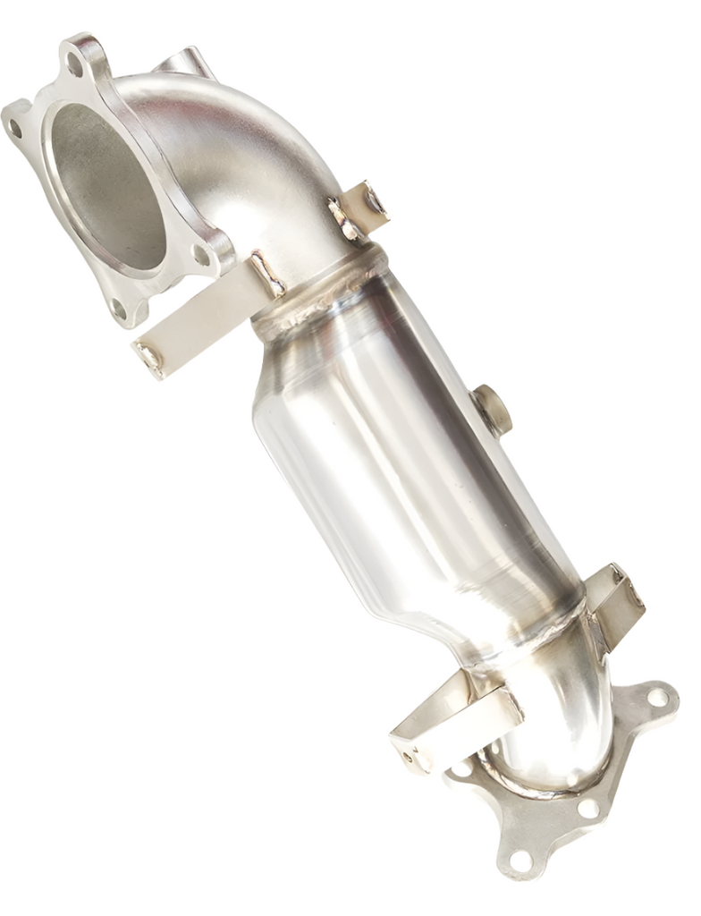 Invidia 17+ Honda Civic Type-R FK8 76mm Downpipe w/ High Flow Cat - Invidia HS17CTRDPC