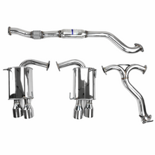 Load image into Gallery viewer, Invidia Q300 titanium burnt quad tip cat-back exhaust full view