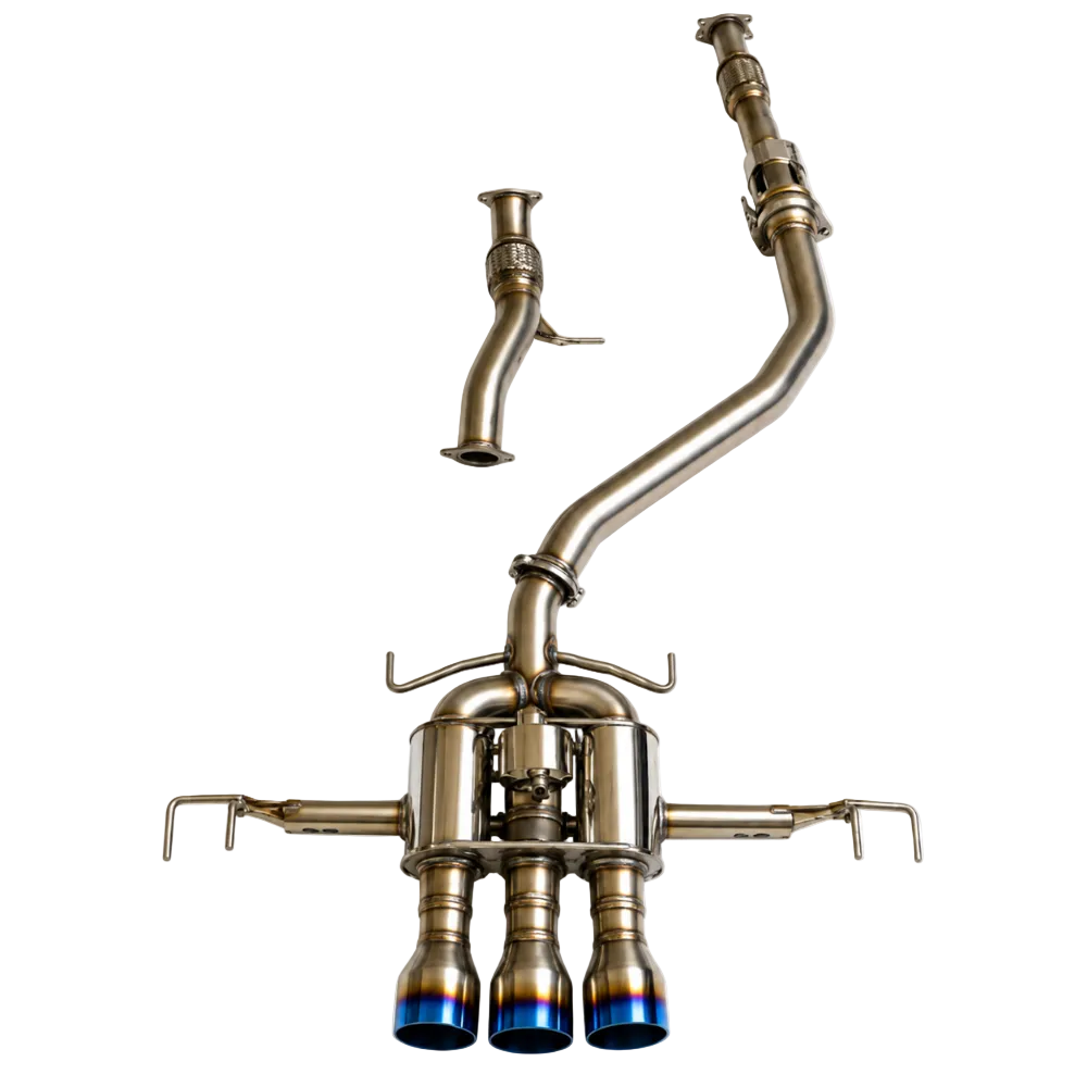 Invidia R400 cat-back exhaust system for 2024+ Acura Integra Type S with titanium tips