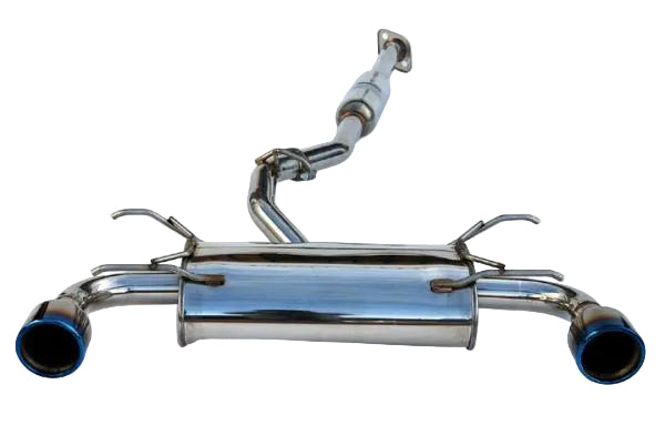 Invidia Subaru BRZ / Scion FRS Q300 w/ Rolled Titanium Tips Cat- Back Exhaust (Blue Edge) Invidia INVHS12SSTG3T