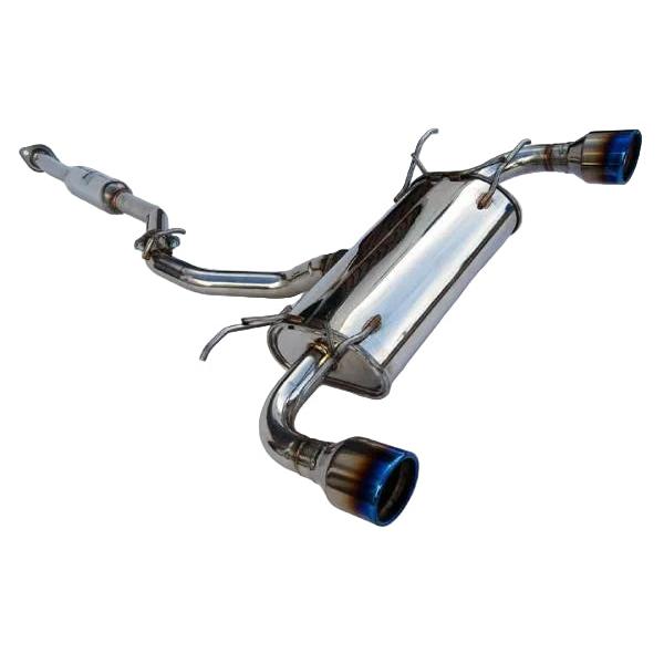 Invidia Subaru BRZ / Scion FRS Q300 w/ Rolled Titanium Tips Cat- Back Exhaust (Blue Edge) Invidia INVHS12SSTG3T