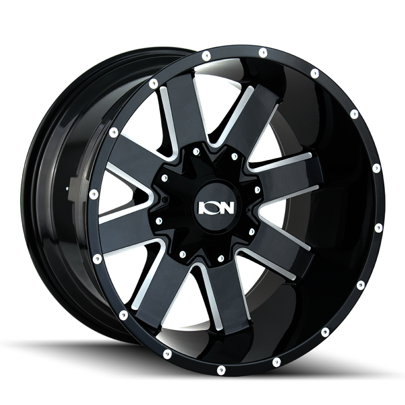 ION Type 141 17x9 / 6x135 BP / 18mm Offset / 106mm Hub Gloss Black Milled Wheel - Black Ops Auto Works