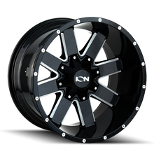 Load image into Gallery viewer, ION Type 141 17x9 / 6x135 BP / 18mm Offset / 106mm Hub Gloss Black Milled Wheel - Black Ops Auto Works