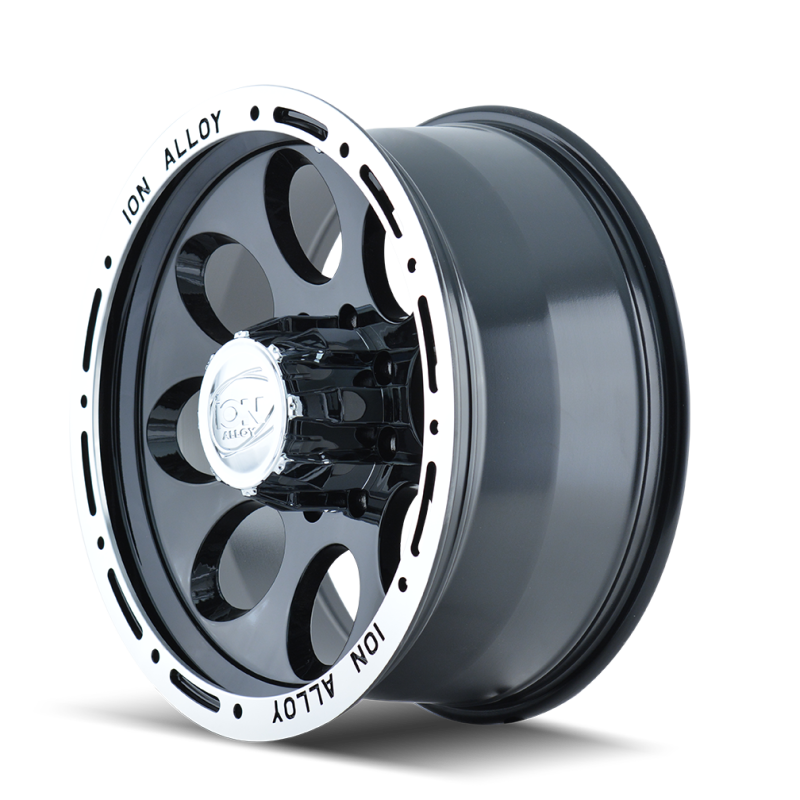 ION Type 174 15x8 / 5x139.7 BP / -27mm Offset / 108mm Hub Black/Machined Wheel - Black Ops Auto Works