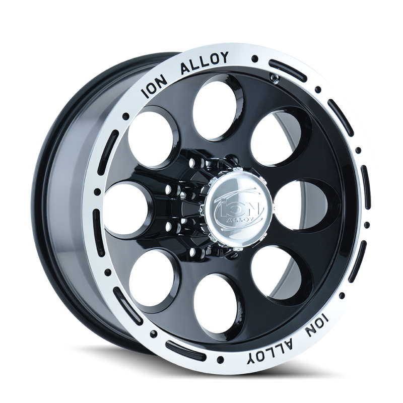 ION Type 174 15x8 / 5x139.7 BP / -27mm Offset / 108mm Hub Black/Machined Wheel - Black Ops Auto Works